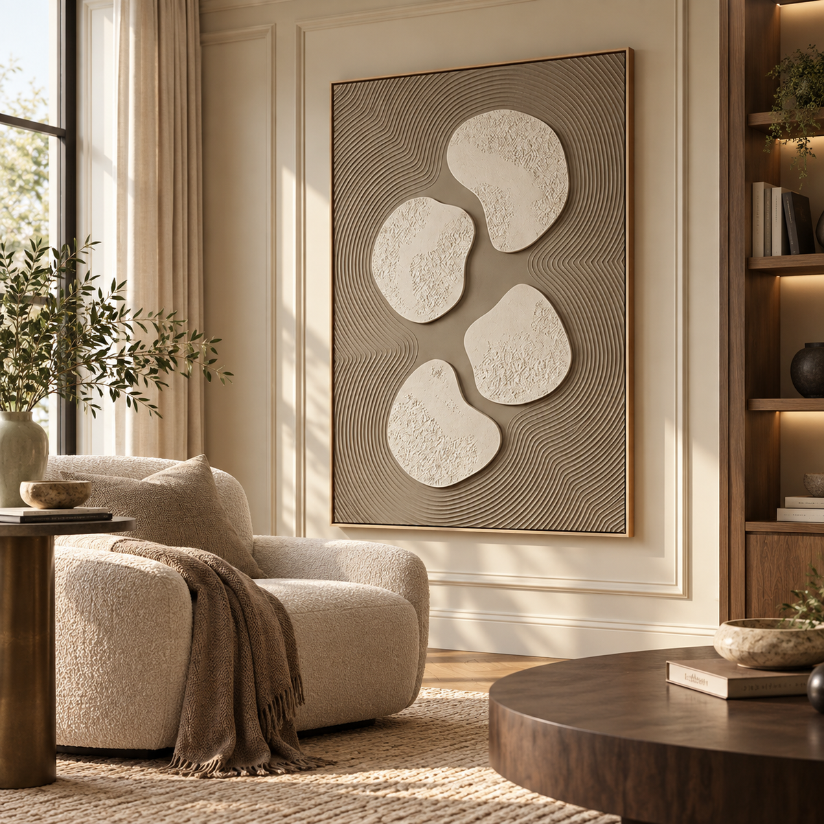 ARBYNART 3D Textured Art | Stone Harmony