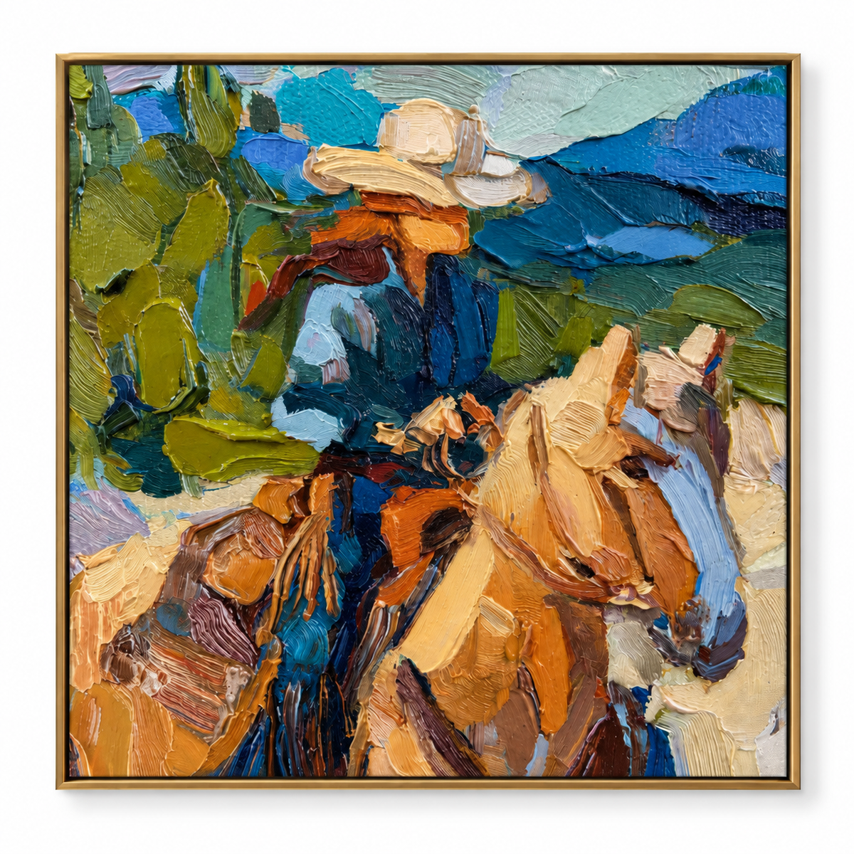 ARBYNART Vintage Americana Art | Stroked Rider