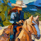 ARBYNART Vintage Americana Art | Stroked Rider
