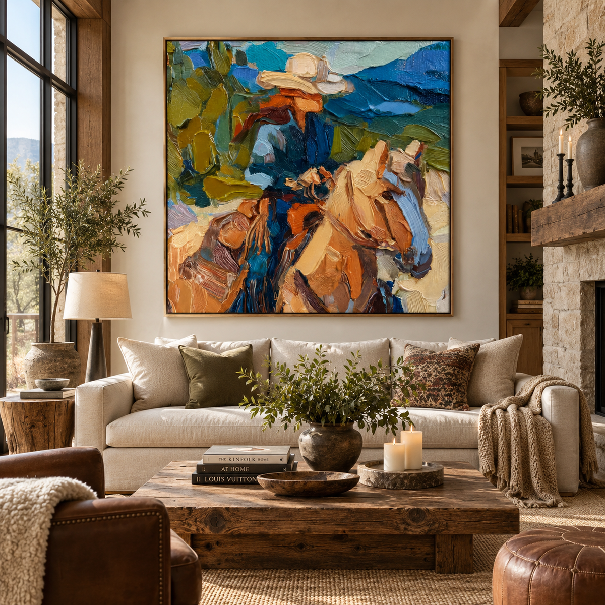 ARBYNART Vintage Americana Art | Stroked Rider