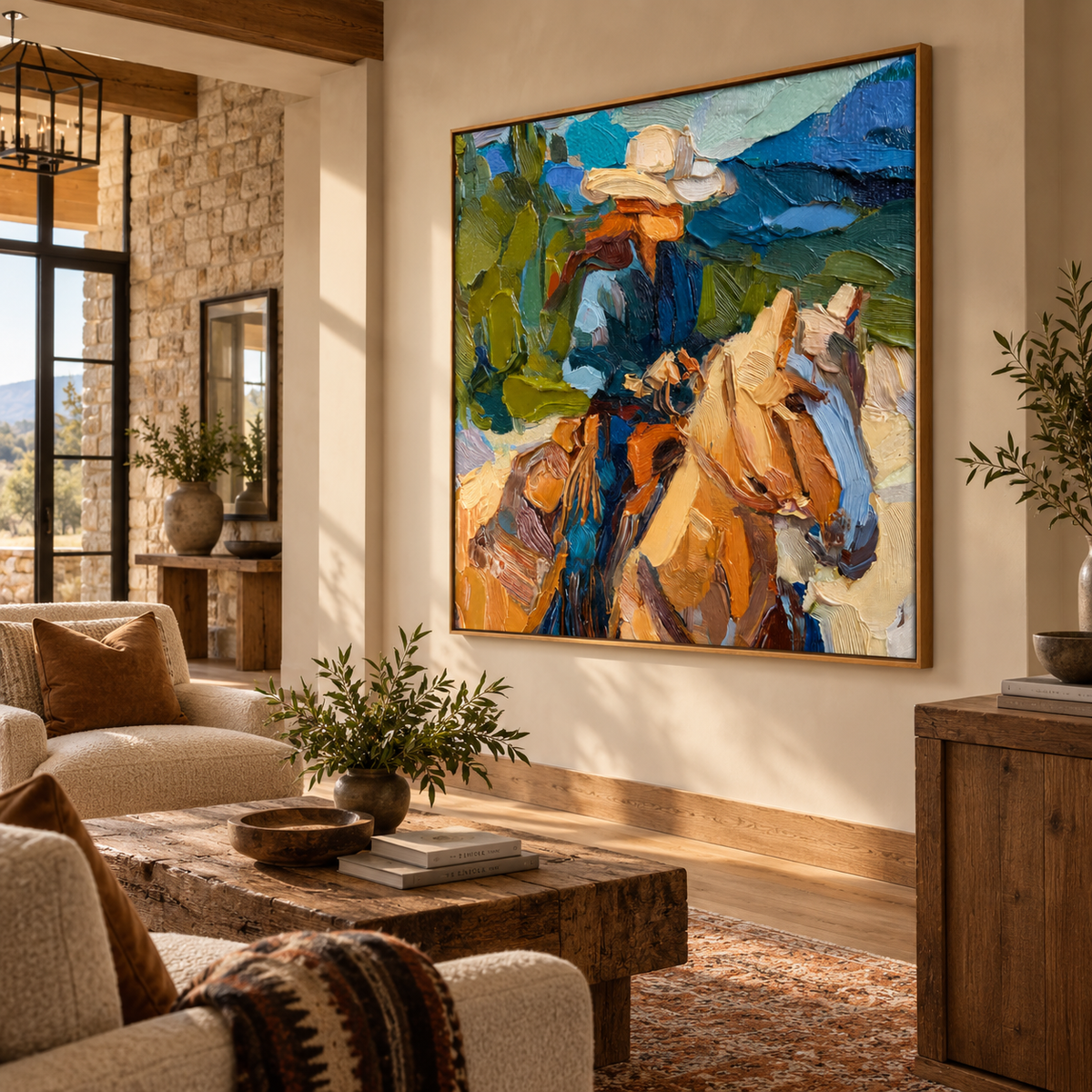ARBYNART Vintage Americana Art | Stroked Rider