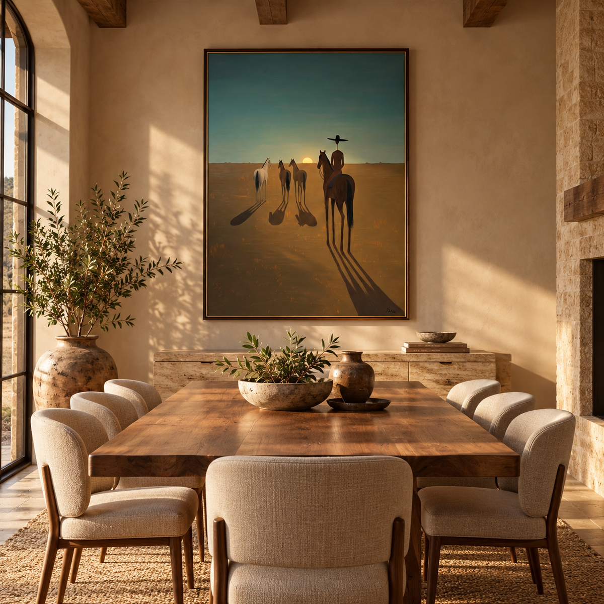 ARBYNART Vintage Americana Art | Sundown Trail Silence