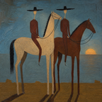 ARBYNART Vintage Americana Art | Sunset Riders