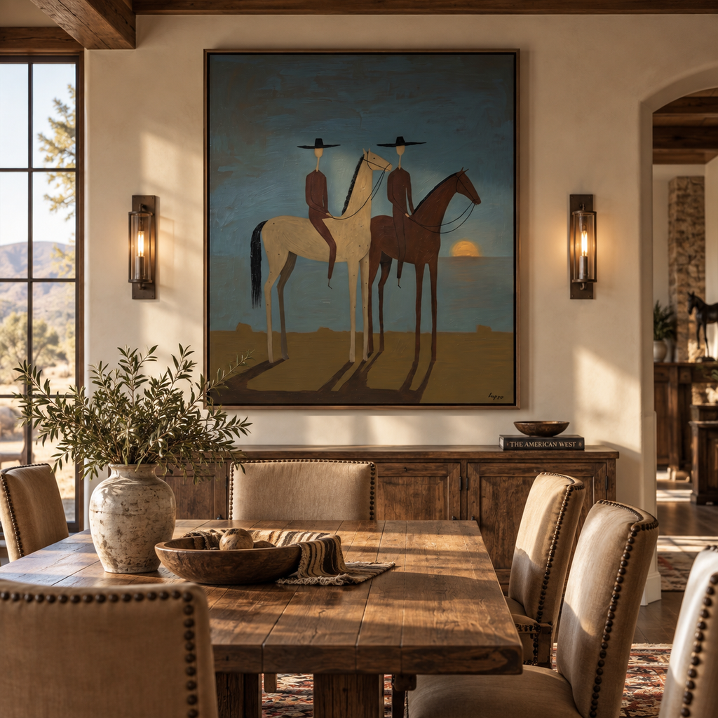 ARBYNART Vintage Americana Art | Sunset Riders