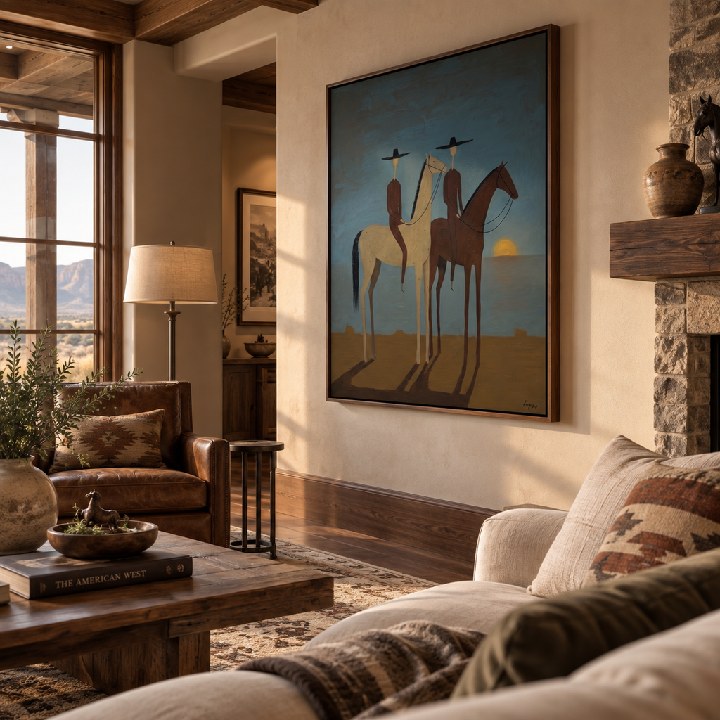 ARBYNART Vintage Americana Art | Sunset Riders