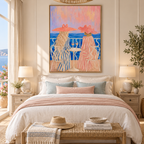 ARBYNART Vintage Americana Art | Sunset Wine on the Terrace