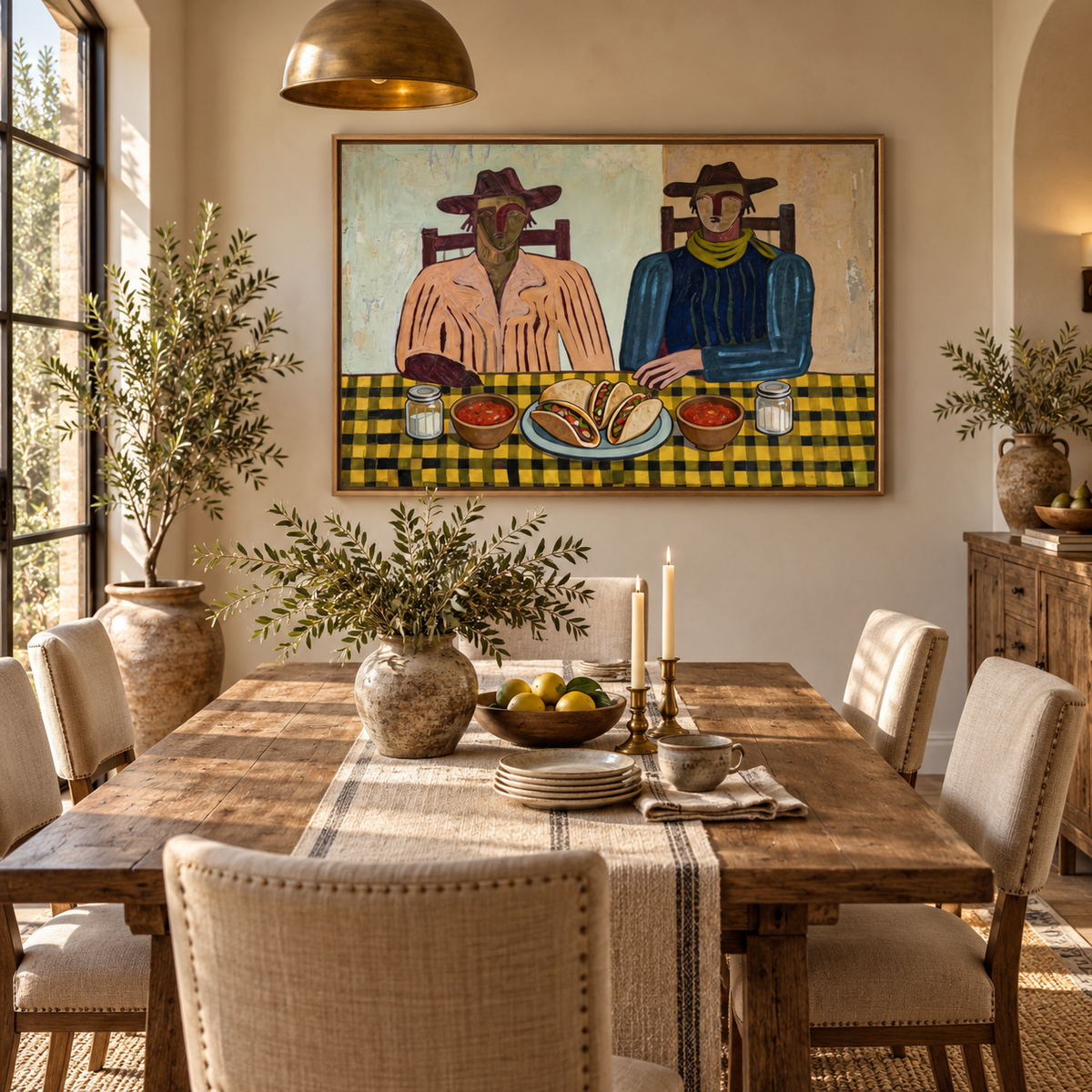 ARBYNART Vintage Americana Art | Taco Supper