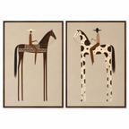 ARBYNART Vintage Americana Art | Tall Prairie Duet