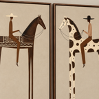 ARBYNART Vintage Americana Art | Tall Prairie Duet