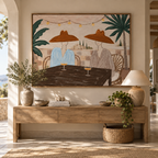 ARBYNART Vintage Americana Art | Terrace Wine Duo