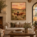 ARBYNART Vintage Americana Art | The Dusty Path of Golden Hour