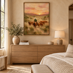ARBYNART Vintage Americana Art | The Dusty Path of Golden Hour