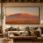 ARBYNART Vintage Americana Art | The Final Trail Beneath the Butte