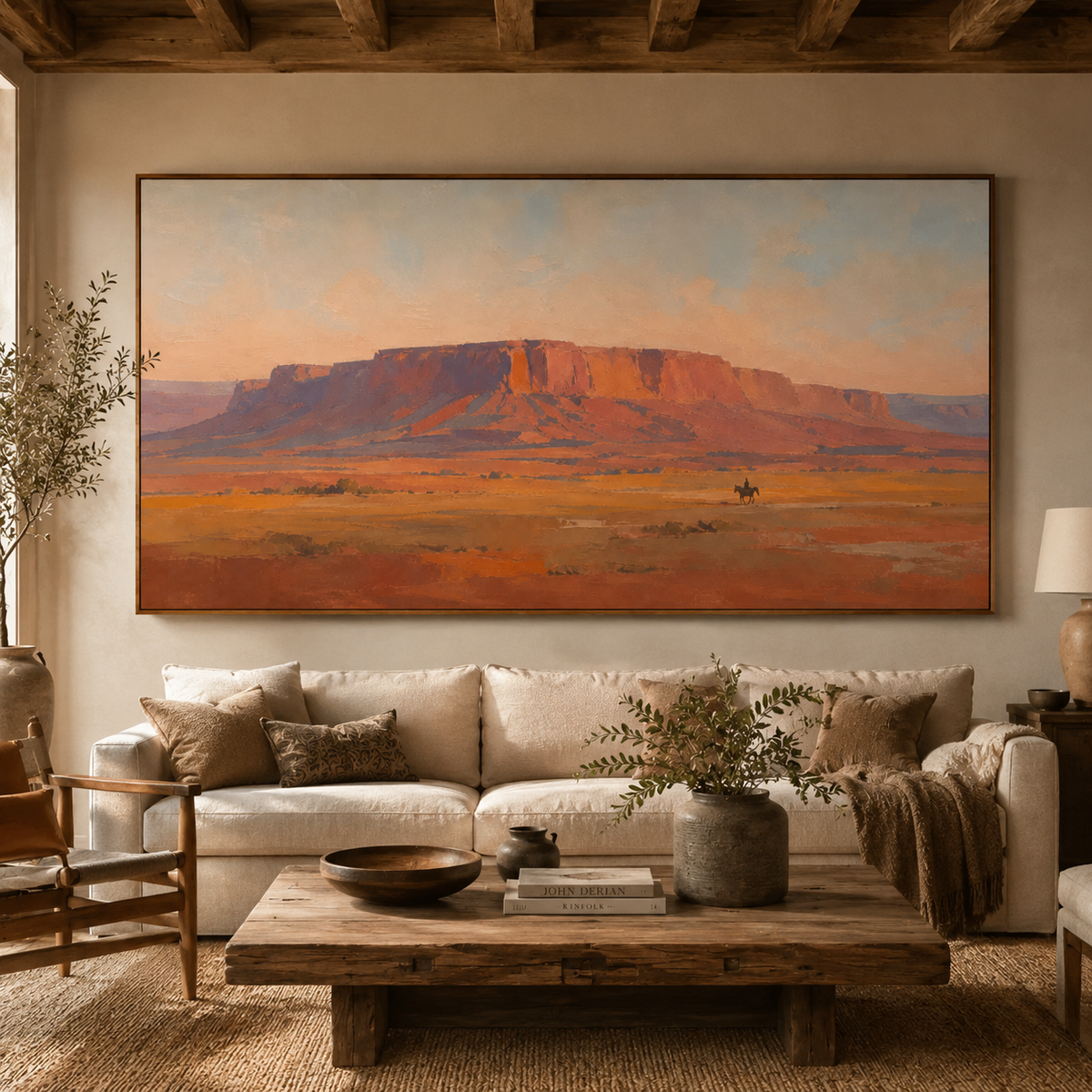 ARBYNART Vintage Americana Art | The Final Trail Beneath the Butte
