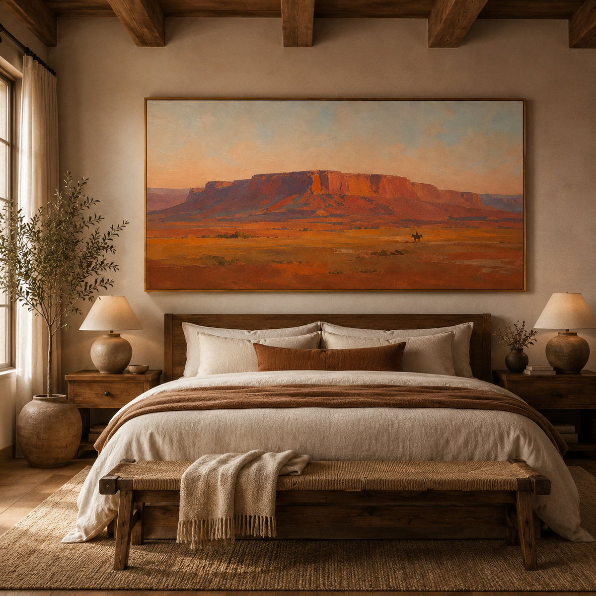 ARBYNART Vintage Americana Art | The Final Trail Beneath the Butte
