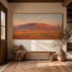 ARBYNART Vintage Americana Art | The Final Trail Beneath the Butte