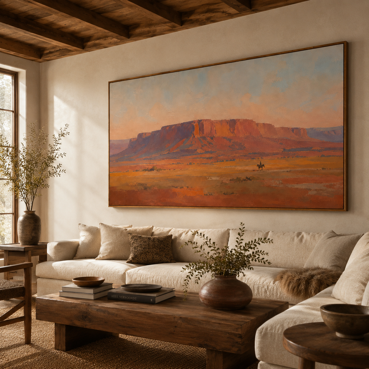 ARBYNART Vintage Americana Art | The Final Trail Beneath the Butte