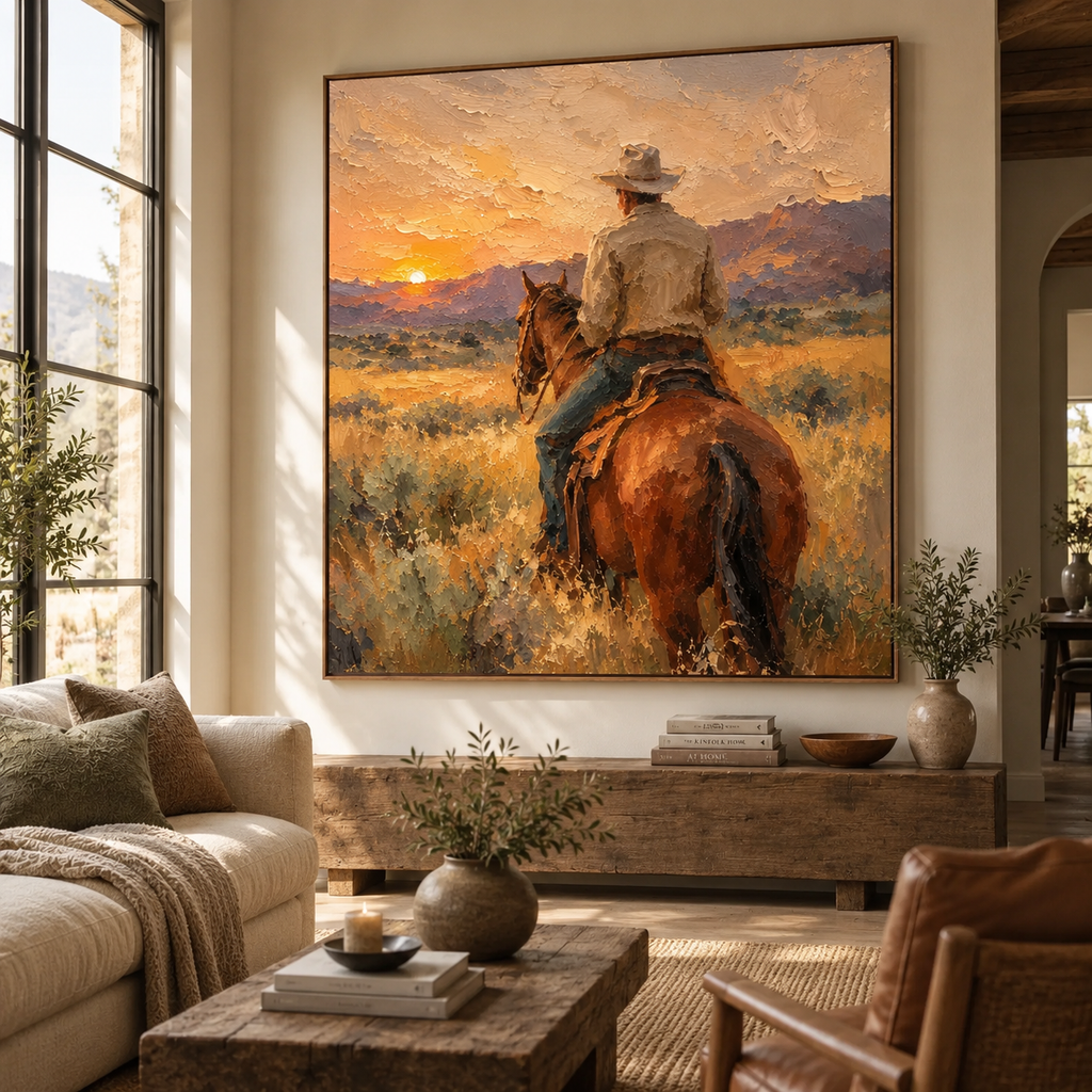 ARBYNART Vintage Americana Art | The Hush of the Setting Sun