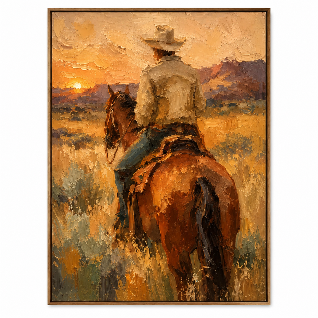 ARBYNART Vintage Americana Art | The Hush of the Setting Sun