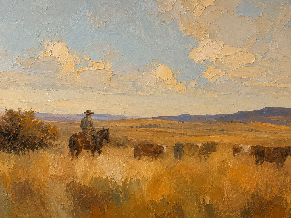 ARBYNART Vintage Americana Art | The Quiet Gold of the Plains