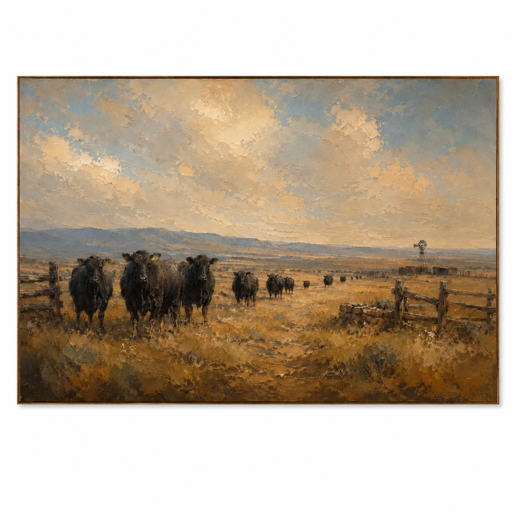 ARBYNART Vintage Americana Art | The Silent Pastures of Yore