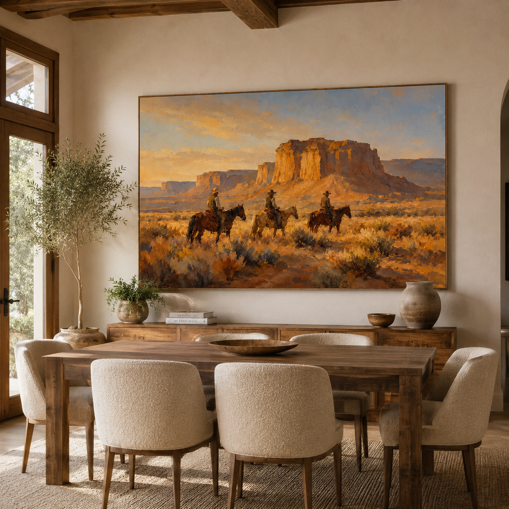 ARBYNART Vintage Americana Art | The Timeless Vigil of the Rocks