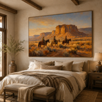 ARBYNART Vintage Americana Art | The Timeless Vigil of the Rocks