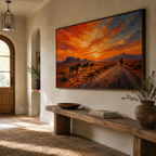 ARBYNART Vintage Americana Art | The Western Sun's Departure