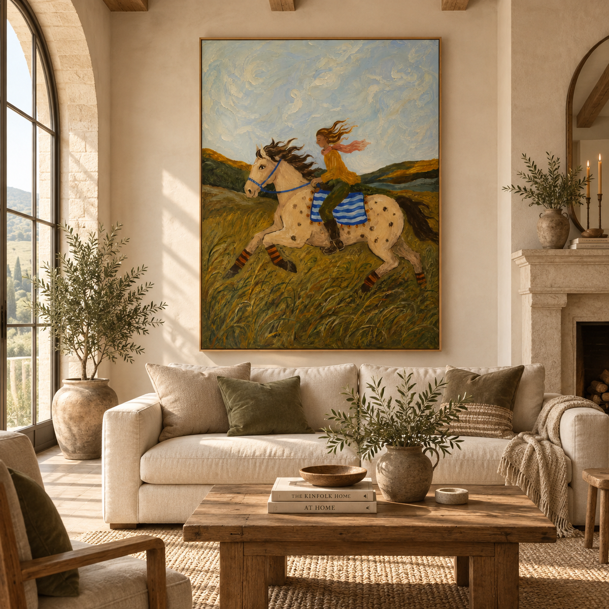 ARBYNART Vintage Americana Art | The Wind Whispers Her Freedom