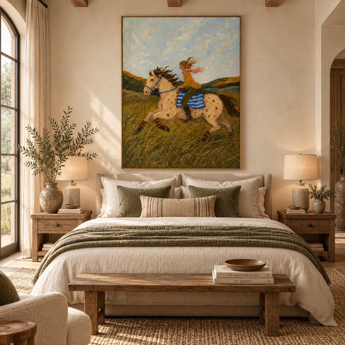 ARBYNART Vintage Americana Art | The Wind Whispers Her Freedom
