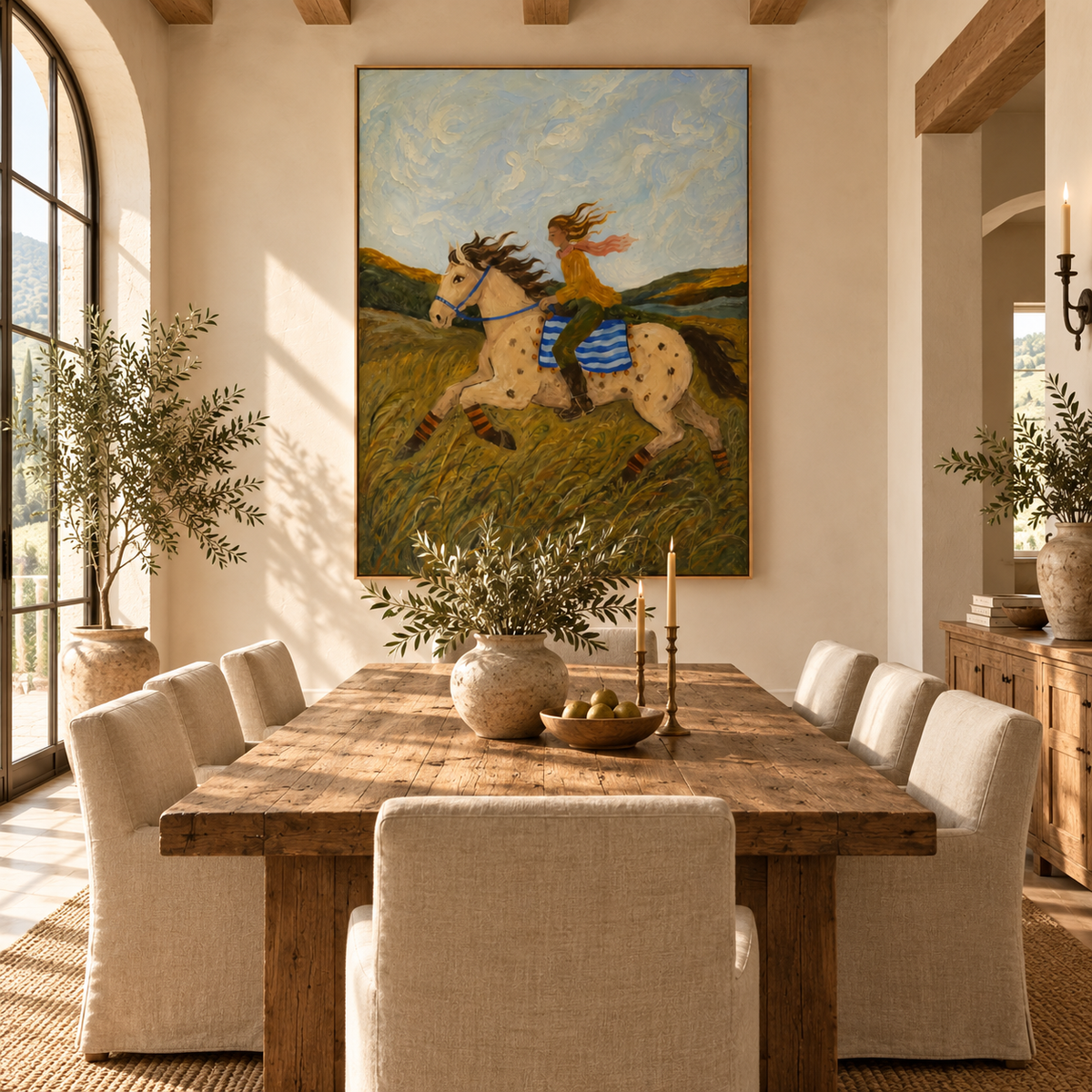 ARBYNART Vintage Americana Art | The Wind Whispers Her Freedom