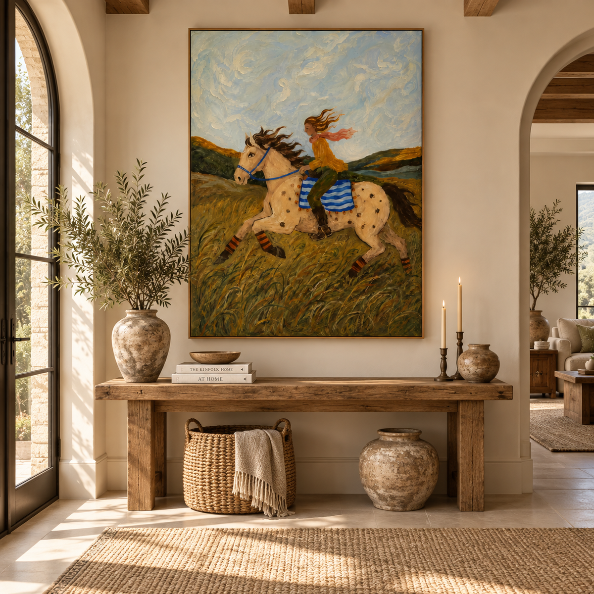 ARBYNART Vintage Americana Art | The Wind Whispers Her Freedom