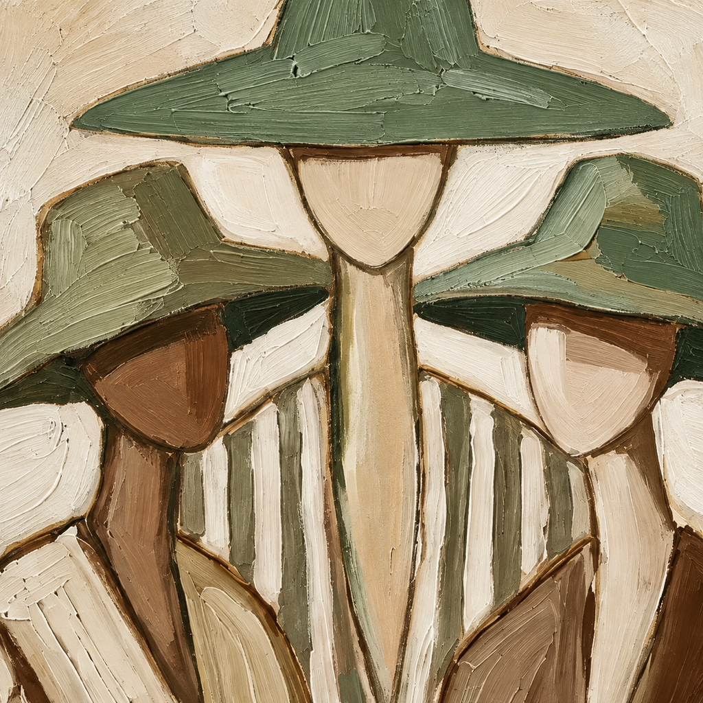 ARBYNART Vintage Americana Art | Three Companions
