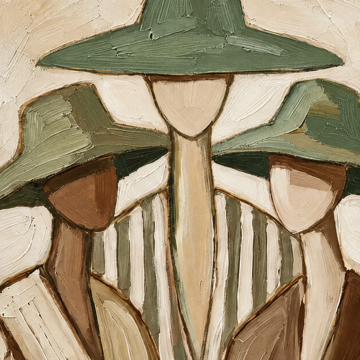 ARBYNART Vintage Americana Art | Three Companions