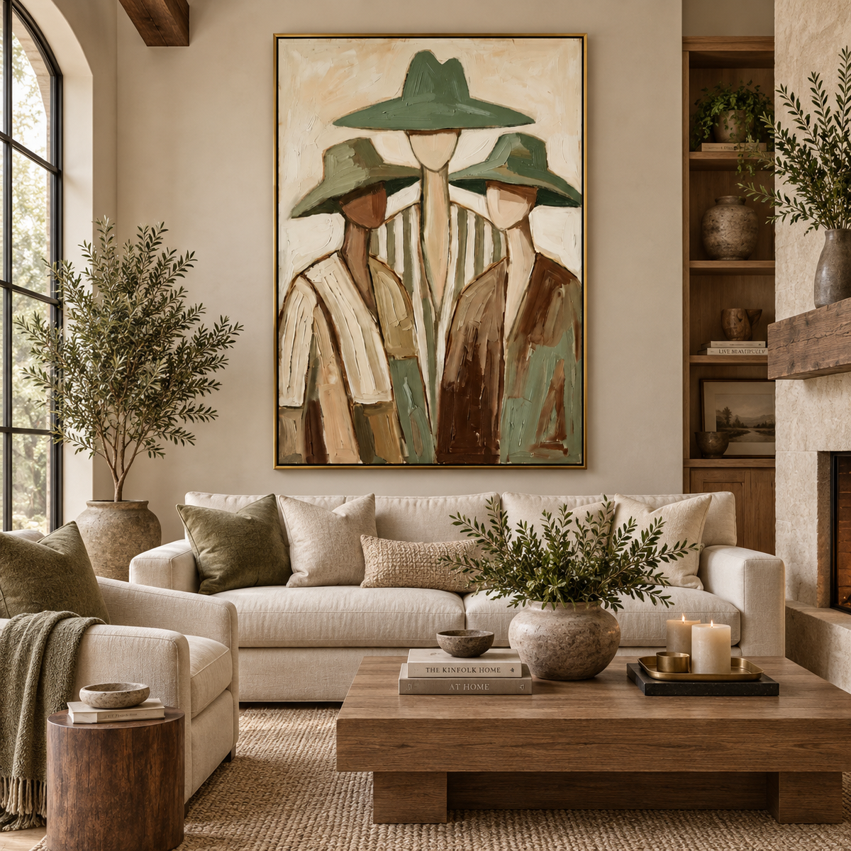 ARBYNART Vintage Americana Art | Three Companions