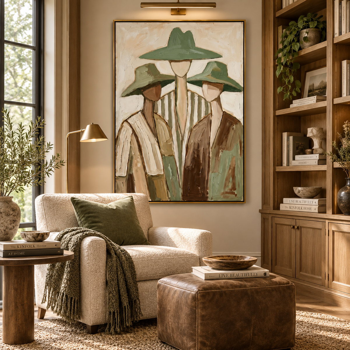 ARBYNART Vintage Americana Art | Three Companions