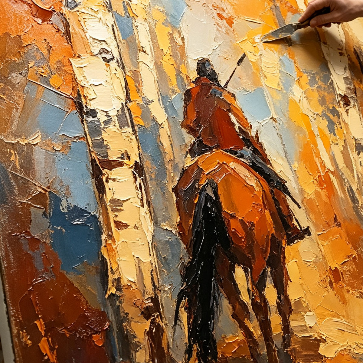ARBYNART Vintage Americana Art | Through the Golden Birch Silence