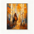 ARBYNART Vintage Americana Art | Through the Golden Birch Silence