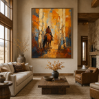 ARBYNART Vintage Americana Art | Through the Golden Birch Silence