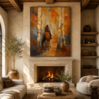 ARBYNART Vintage Americana Art | Through the Golden Birch Silence