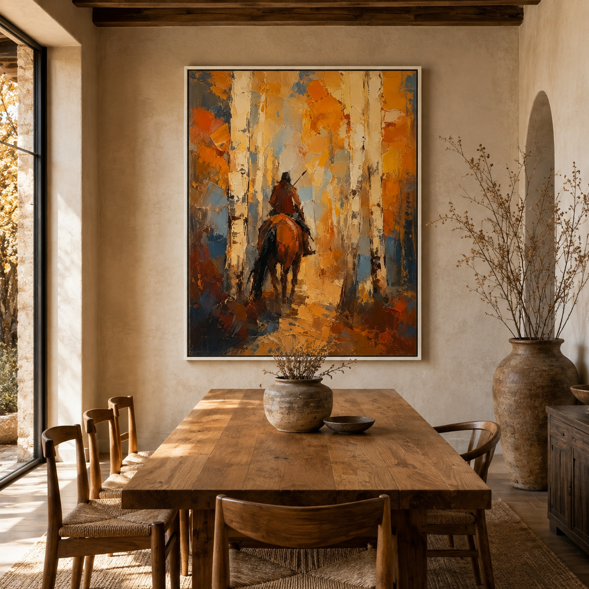 ARBYNART Vintage Americana Art | Through the Golden Birch Silence