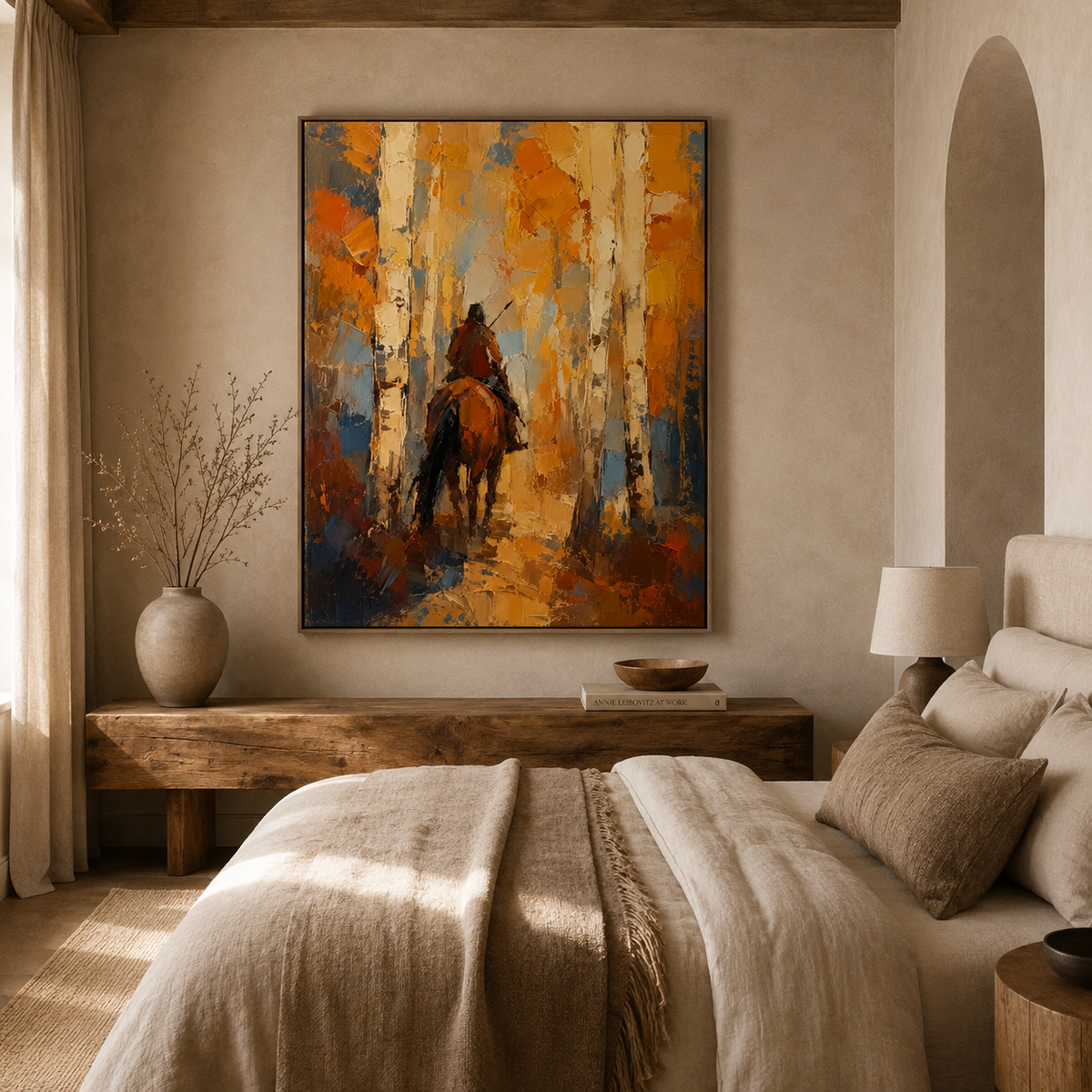 ARBYNART Vintage Americana Art | Through the Golden Birch Silence