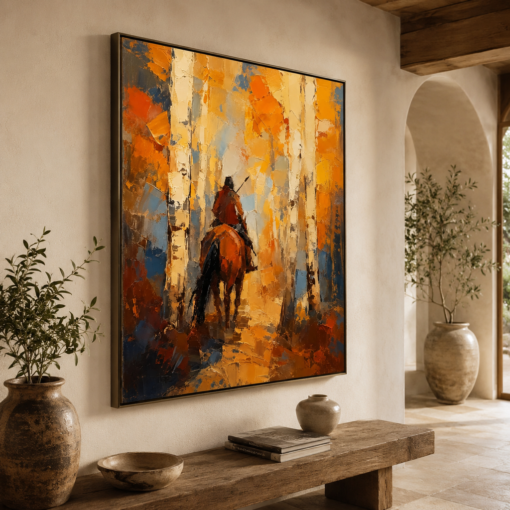 ARBYNART Vintage Americana Art | Through the Golden Birch Silence