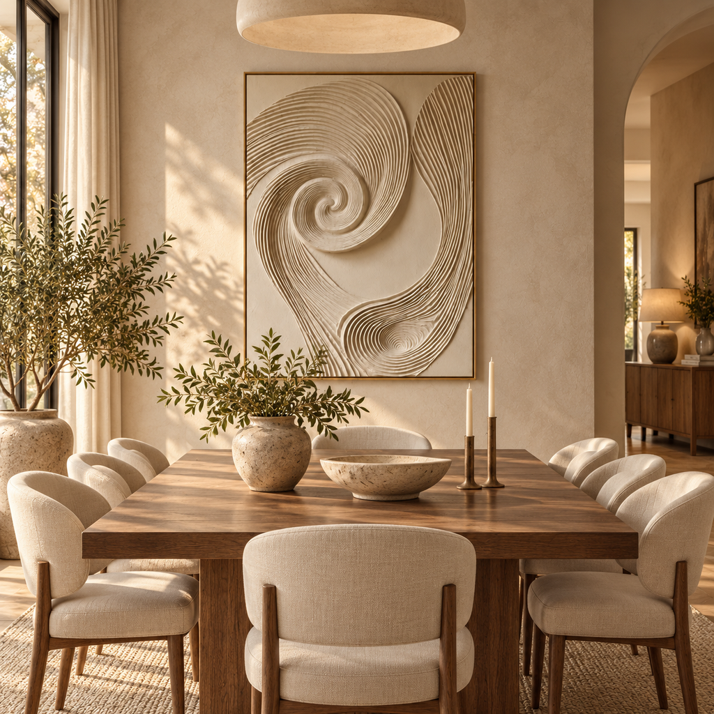 ARBYNART 3D Textured Art | Tidal Loop Whisper