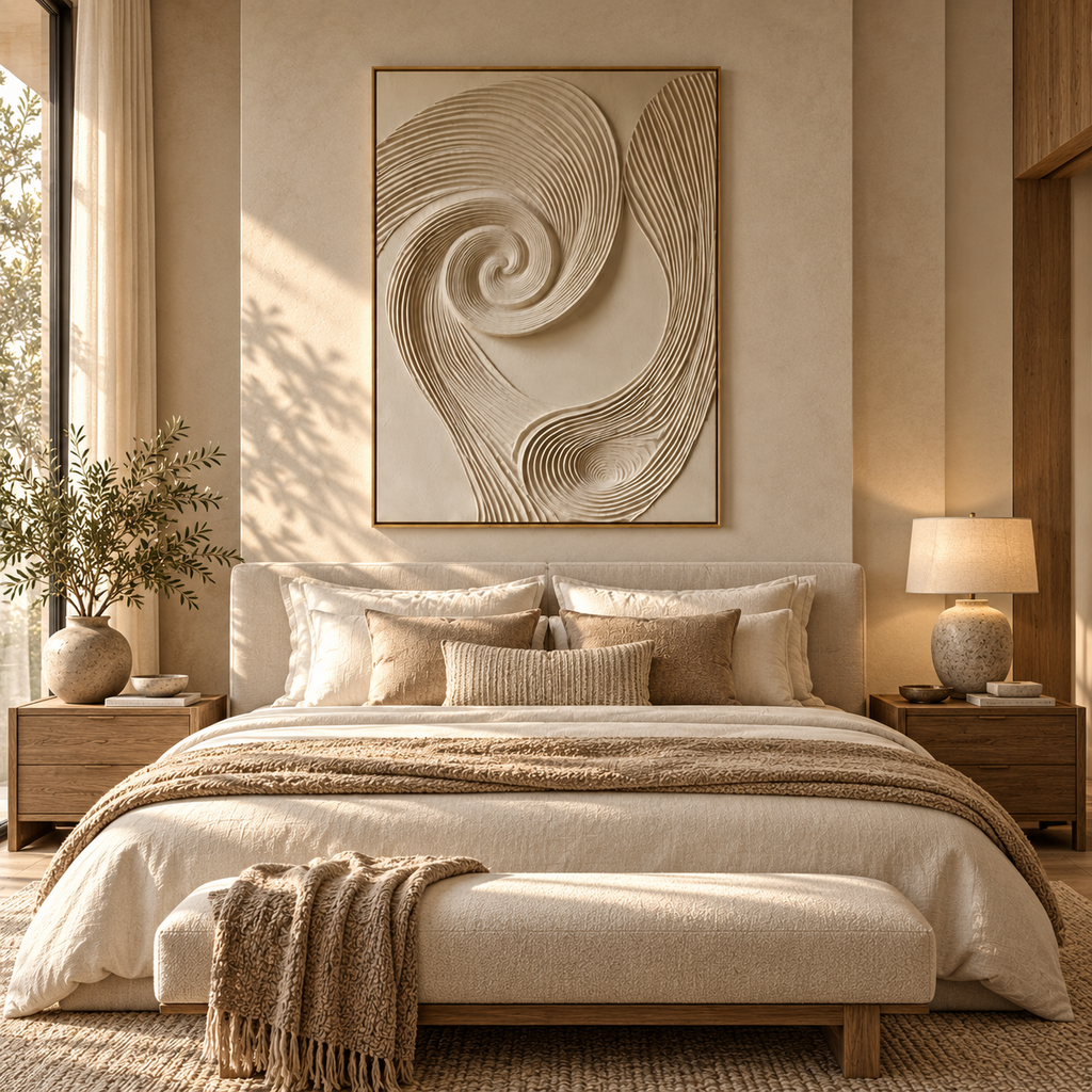 ARBYNART 3D Textured Art | Tidal Loop Whisper