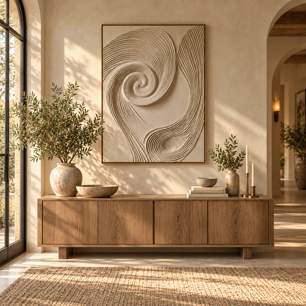 ARBYNART 3D Textured Art | Tidal Loop Whisper