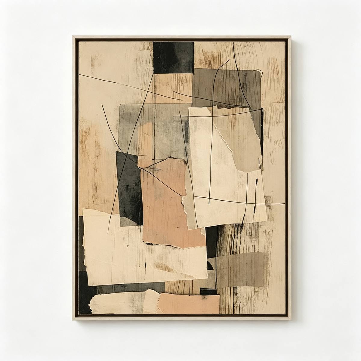 ARBYNART Abstract Art | Torn Paper Layers