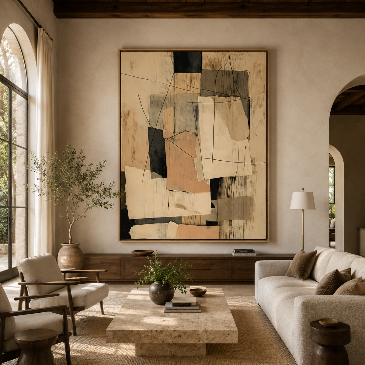 ARBYNART Abstract Art | Torn Paper Layers