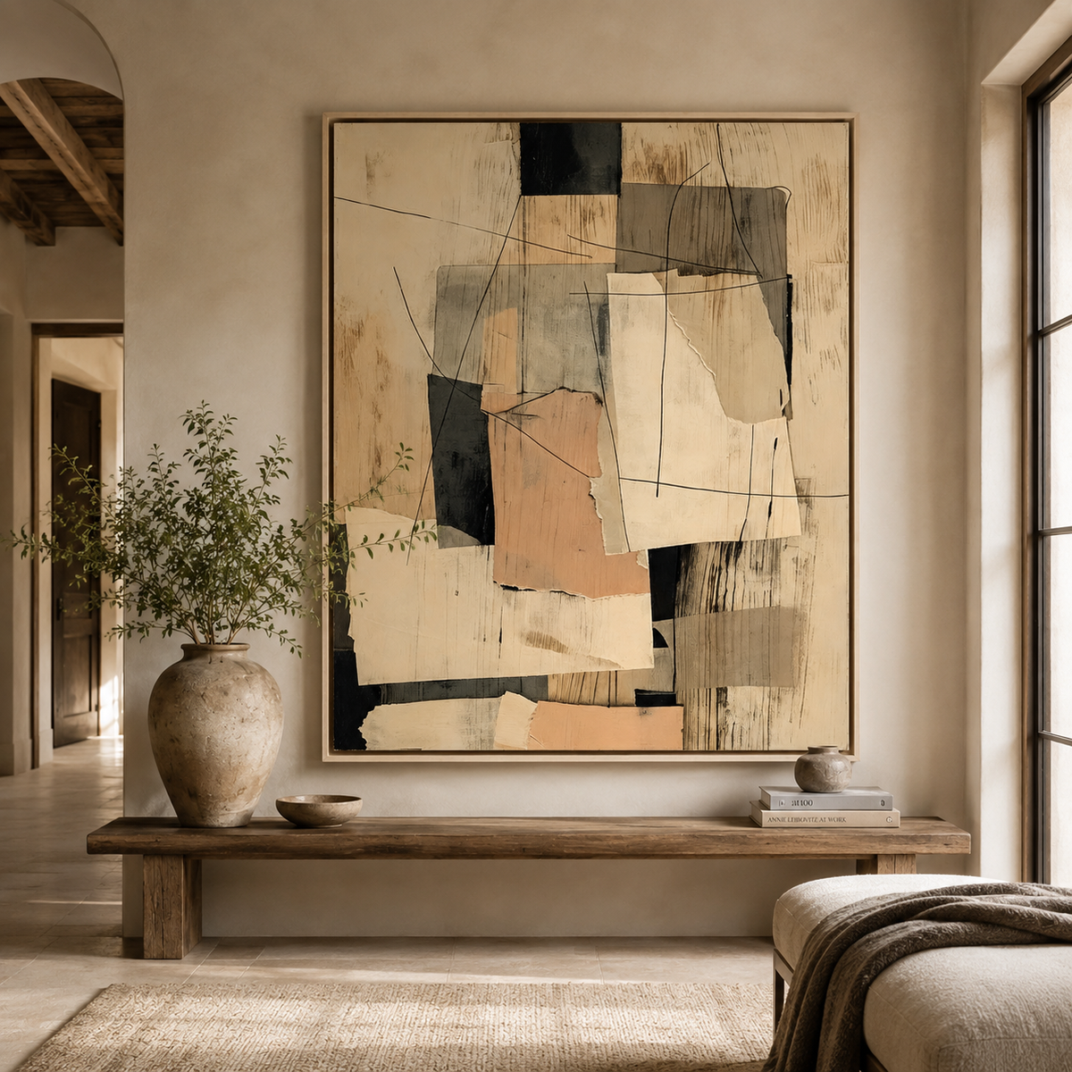 ARBYNART Abstract Art | Torn Paper Layers