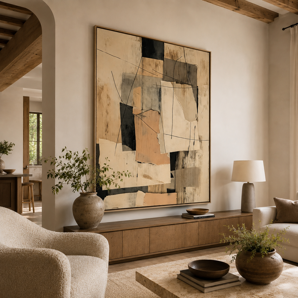 ARBYNART Abstract Art | Torn Paper Layers
